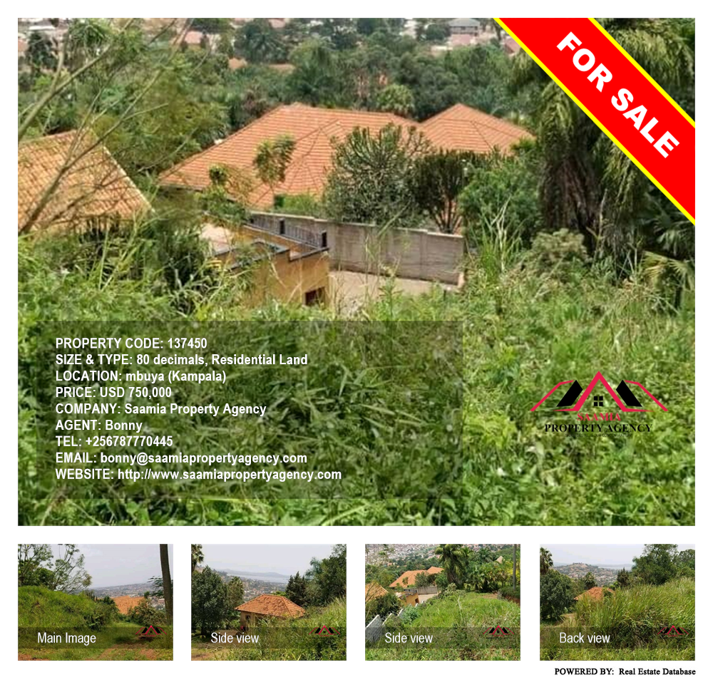 Residential Land  for sale in Mbuya Kampala Uganda, code: 137450