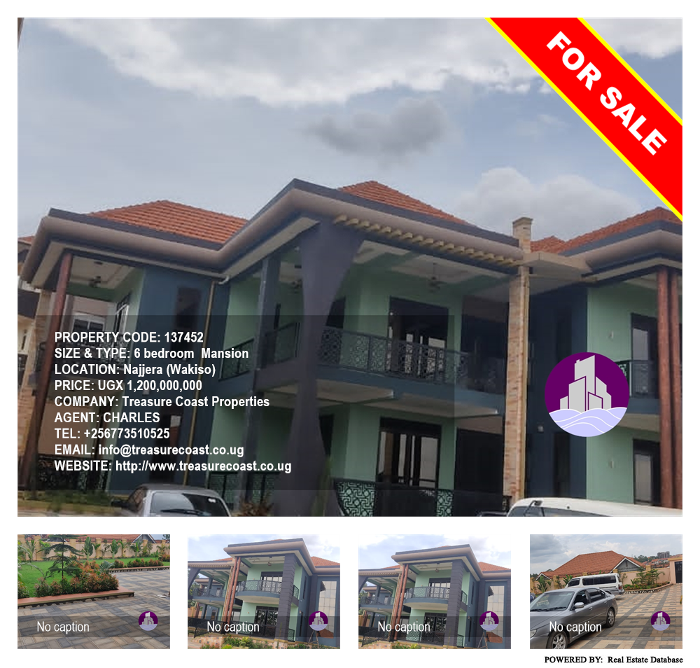 6 bedroom Mansion  for sale in Najjera Wakiso Uganda, code: 137452