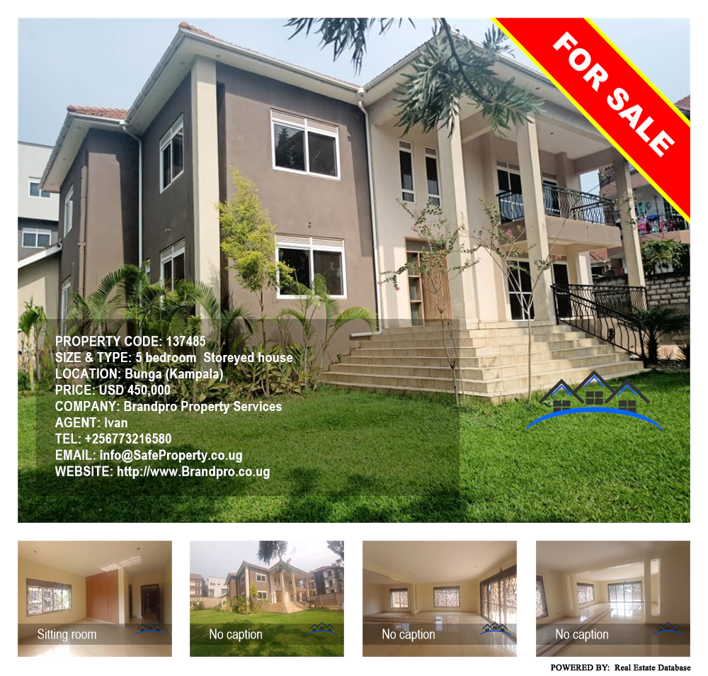 5 bedroom Storeyed house  for sale in Bbunga Kampala Uganda, code: 137485