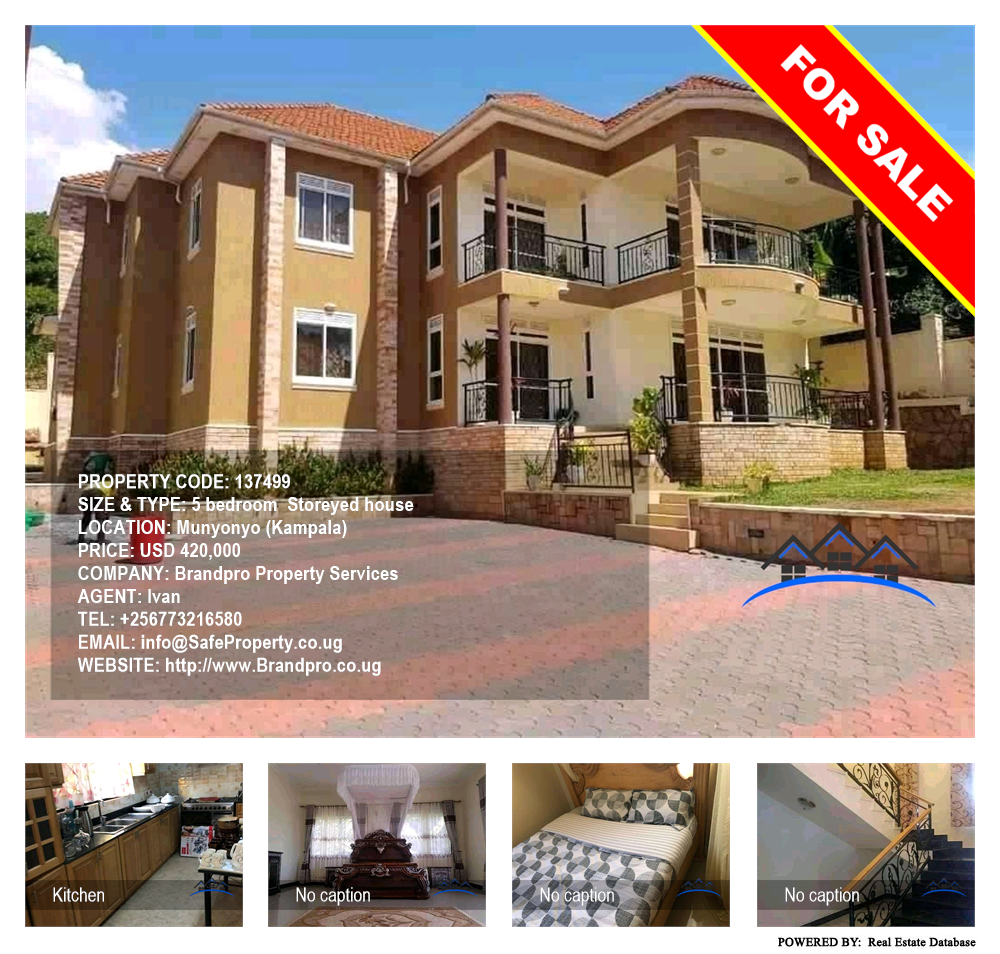 5 bedroom Storeyed house  for sale in Munyonyo Kampala Uganda, code: 137499