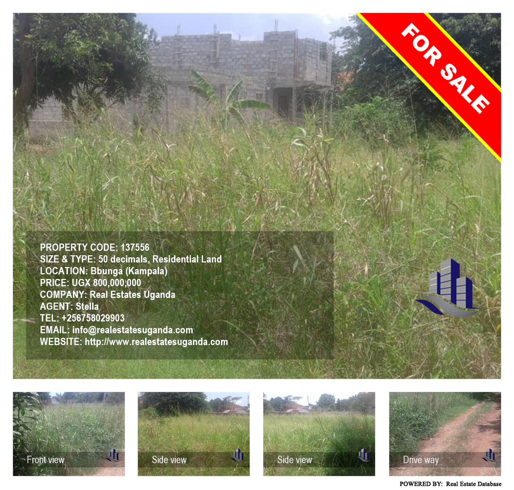 Residential Land  for sale in Bbunga Kampala Uganda, code: 137556