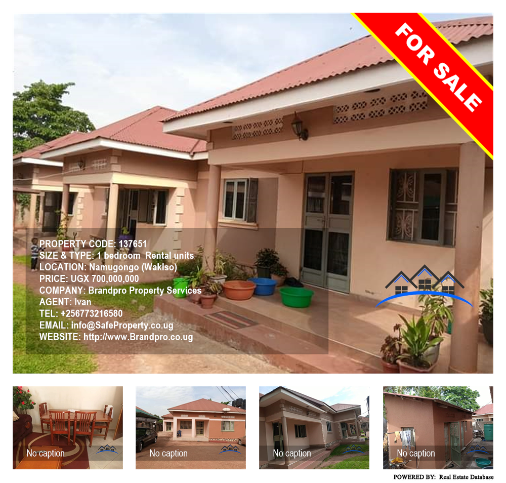 1 bedroom Rental units  for sale in Namugongo Wakiso Uganda, code: 137651