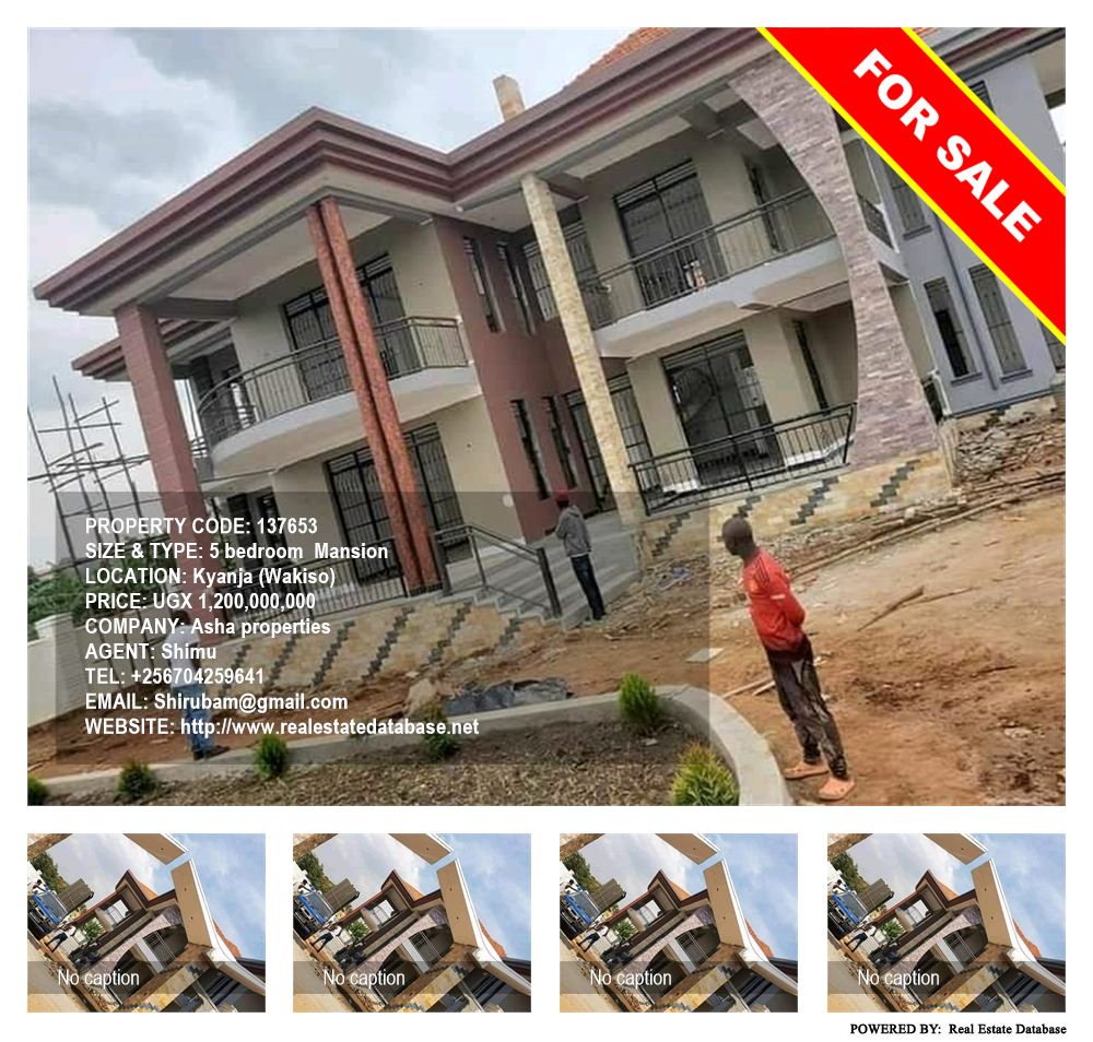 5 bedroom Mansion  for sale in Kyanja Wakiso Uganda, code: 137653