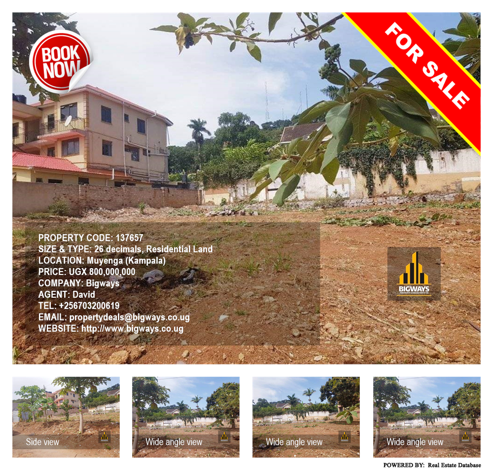 Residential Land  for sale in Muyenga Kampala Uganda, code: 137657