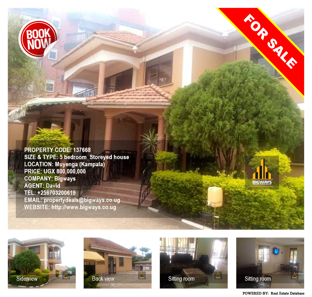 5 bedroom Storeyed house  for sale in Muyenga Kampala Uganda, code: 137668
