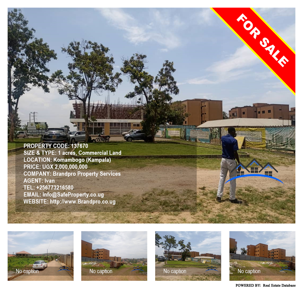 Commercial Land  for sale in Komamboga Kampala Uganda, code: 137670