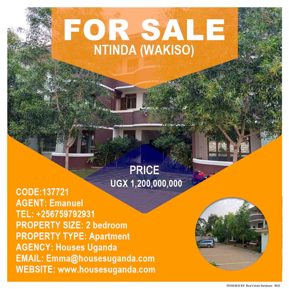 2 bedroom Apartment  for sale in Ntinda Wakiso Uganda, code: 137721
