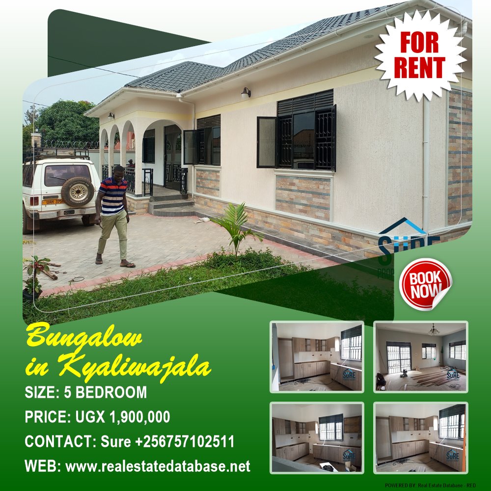 5 bedroom Bungalow  for rent in Kyaliwajjala Wakiso Uganda, code: 137725
