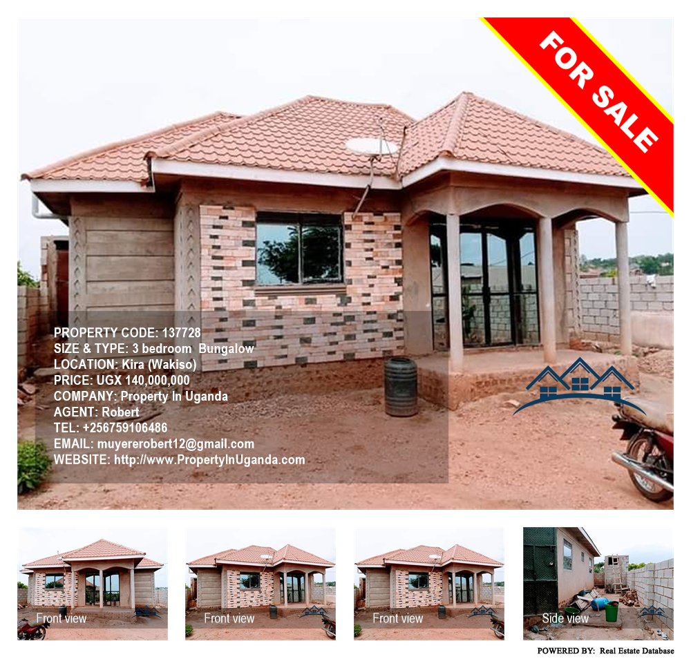 3 bedroom Bungalow  for sale in Kira Wakiso Uganda, code: 137728