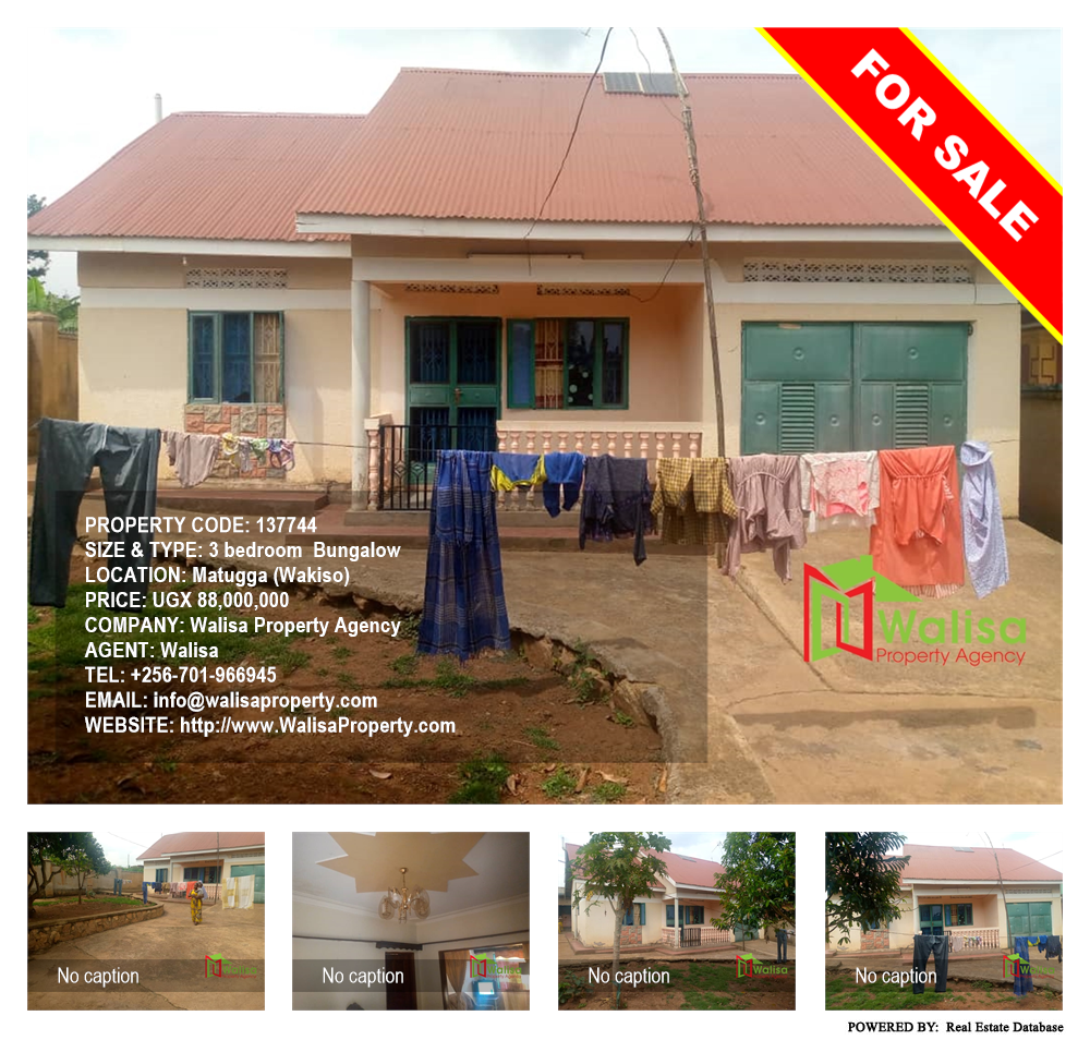 3 bedroom Bungalow  for sale in Matugga Wakiso Uganda, code: 137744
