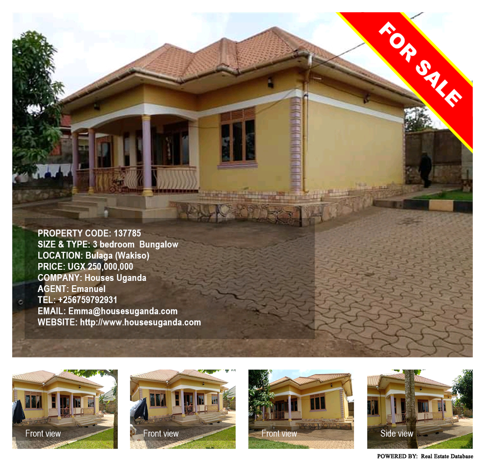 3 bedroom Bungalow  for sale in Bulaga Wakiso Uganda, code: 137785
