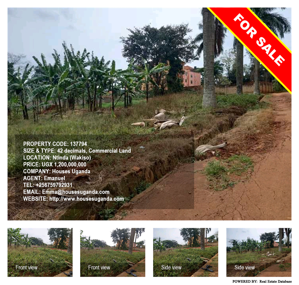 Commercial Land  for sale in Ntinda Wakiso Uganda, code: 137794