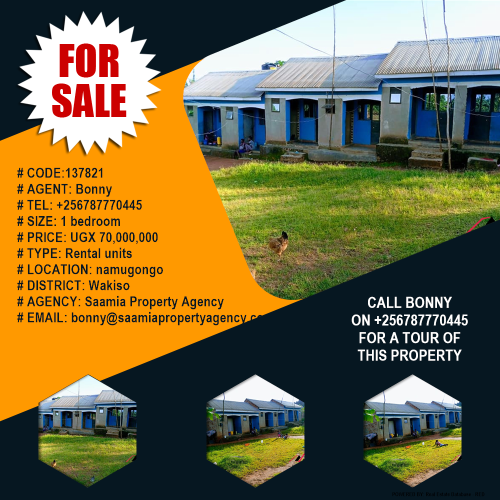1 bedroom Rental units  for sale in Namugongo Wakiso Uganda, code: 137821