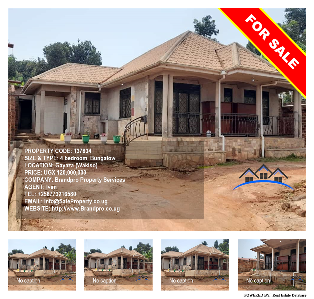 4 bedroom Bungalow  for sale in Gayaza Wakiso Uganda, code: 137834