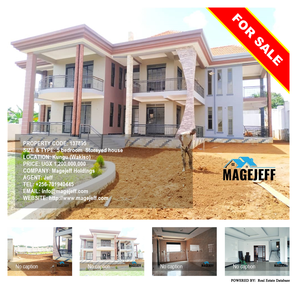 5 bedroom Storeyed house  for sale in Kungu Wakiso Uganda, code: 137895