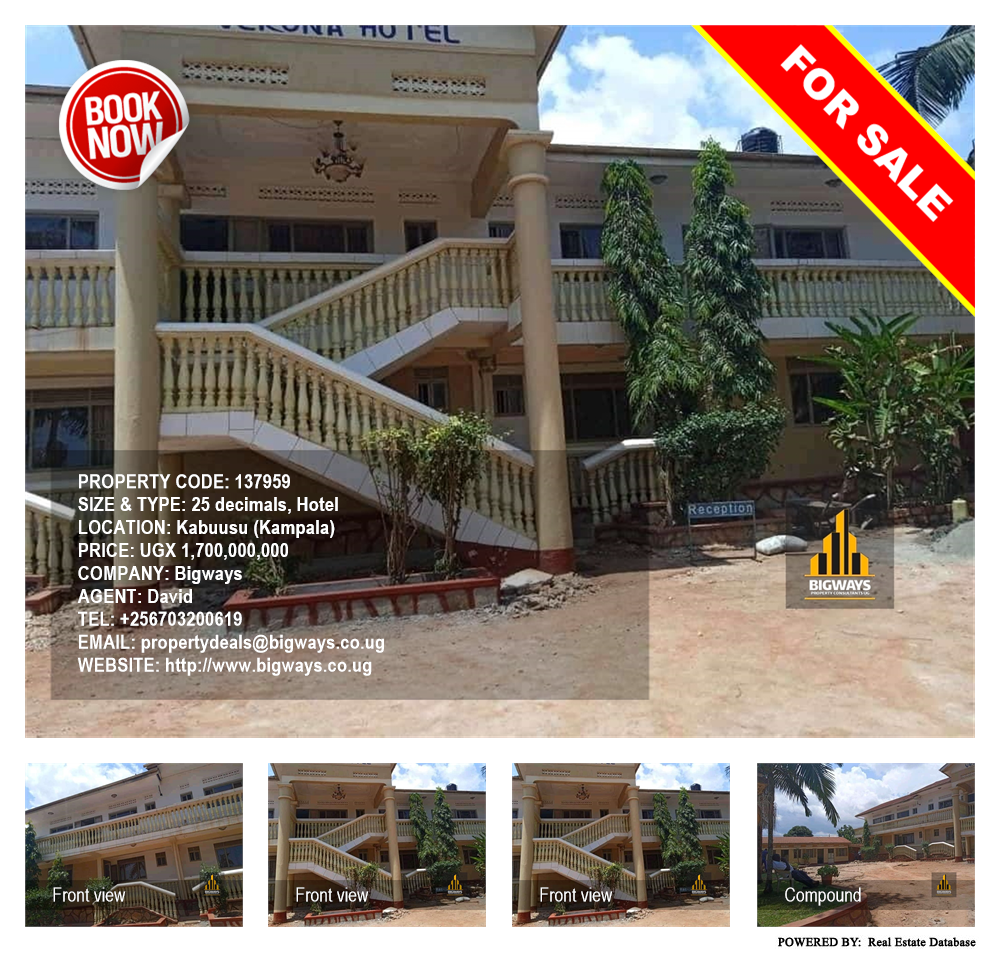 Hotel  for sale in Kabuusu Kampala Uganda, code: 137959