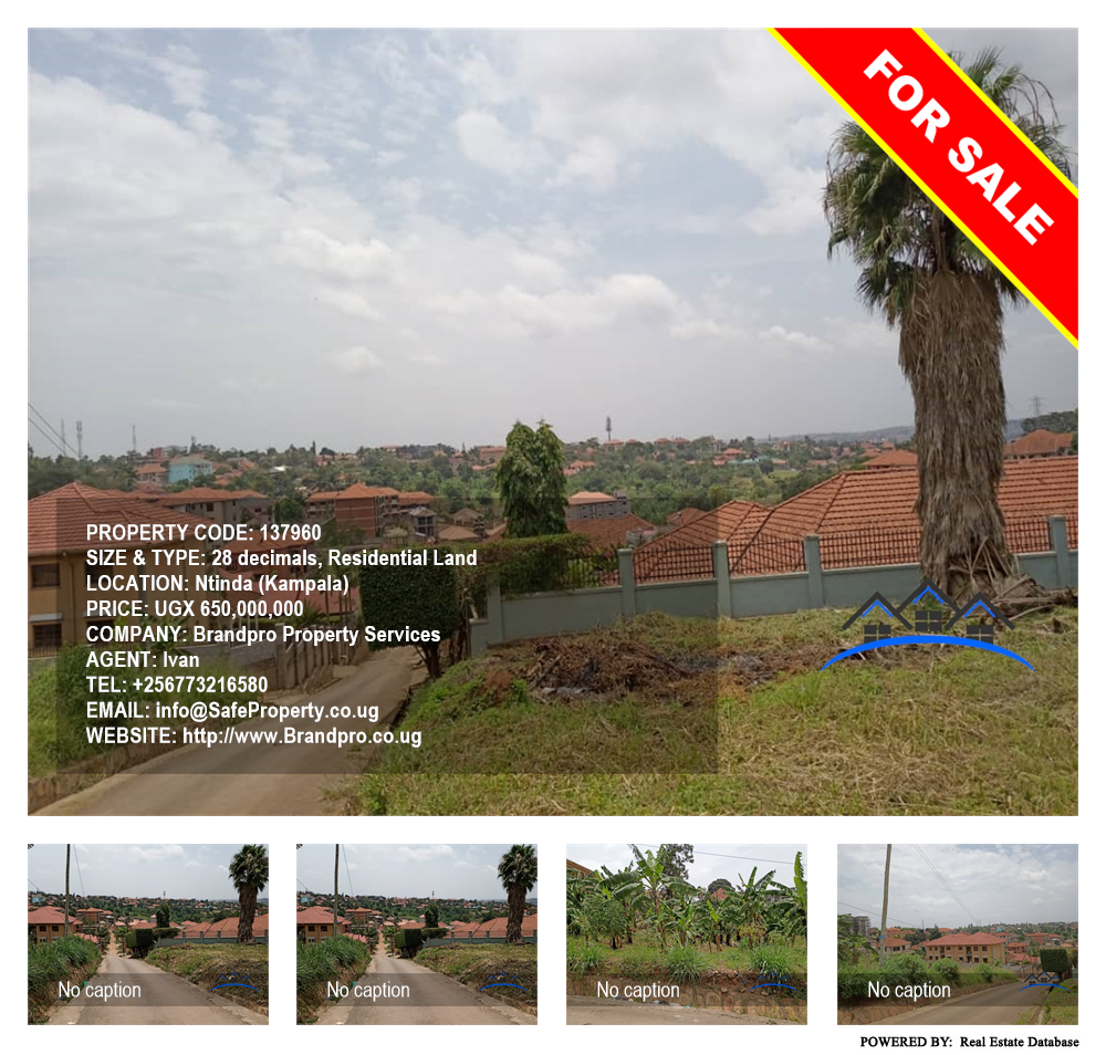 Residential Land  for sale in Ntinda Kampala Uganda, code: 137960