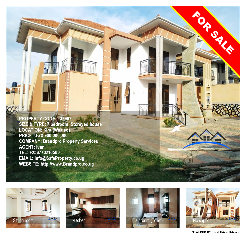 7 bedroom Storeyed house  for sale in Kira Wakiso Uganda, code: 137967