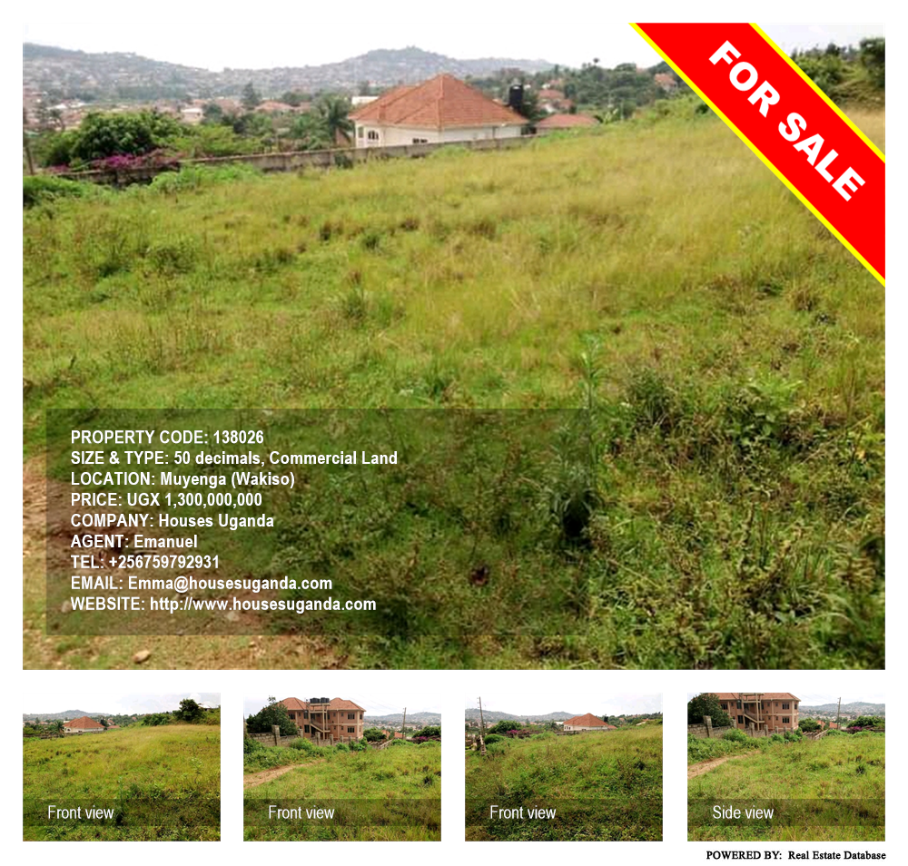 Commercial Land  for sale in Muyenga Wakiso Uganda, code: 138026