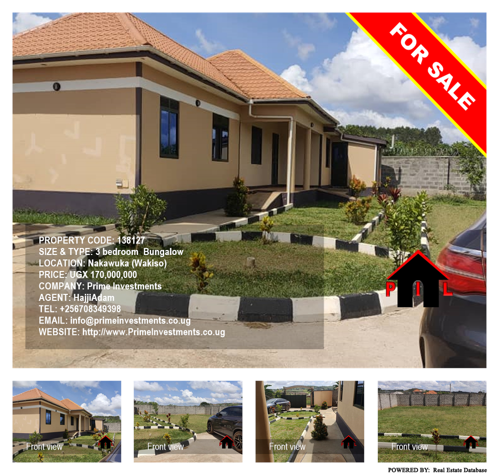 3 bedroom Bungalow  for sale in Nakawuka Wakiso Uganda, code: 138127