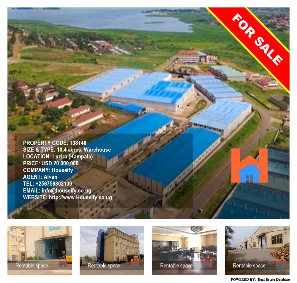 Warehouse  for sale in Luzira Kampala Uganda, code: 138146