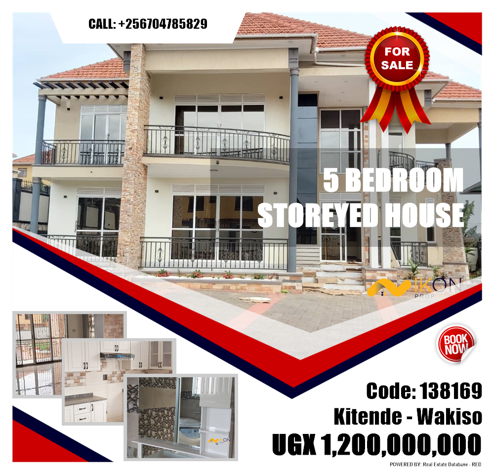 5 bedroom Storeyed house  for sale in Kitende Wakiso Uganda, code: 138169