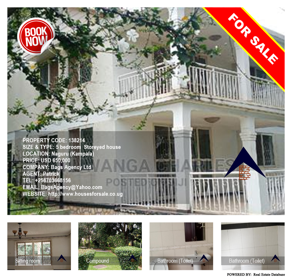 5 bedroom Storeyed house  for sale in Naguru Kampala Uganda, code: 138214