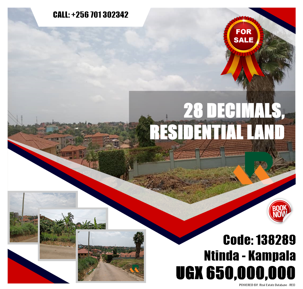 Residential Land  for sale in Ntinda Kampala Uganda, code: 138289