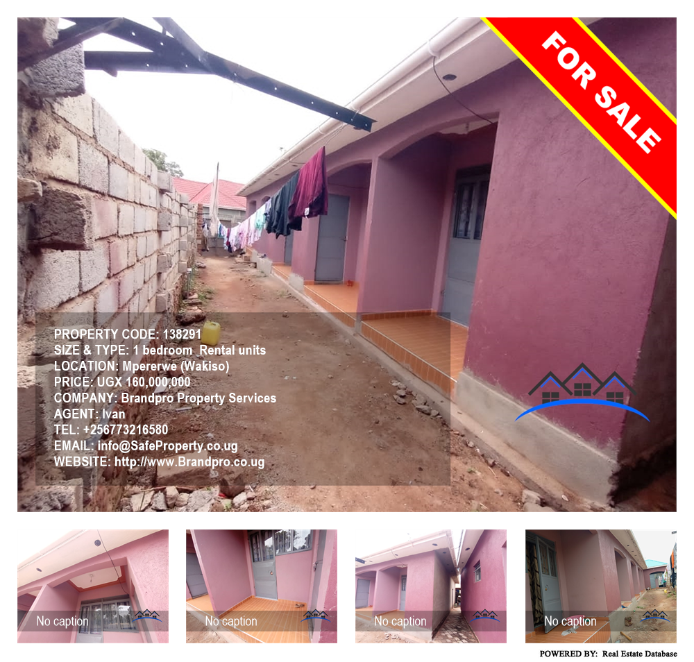 1 bedroom Rental units  for sale in Mpererwe Wakiso Uganda, code: 138291