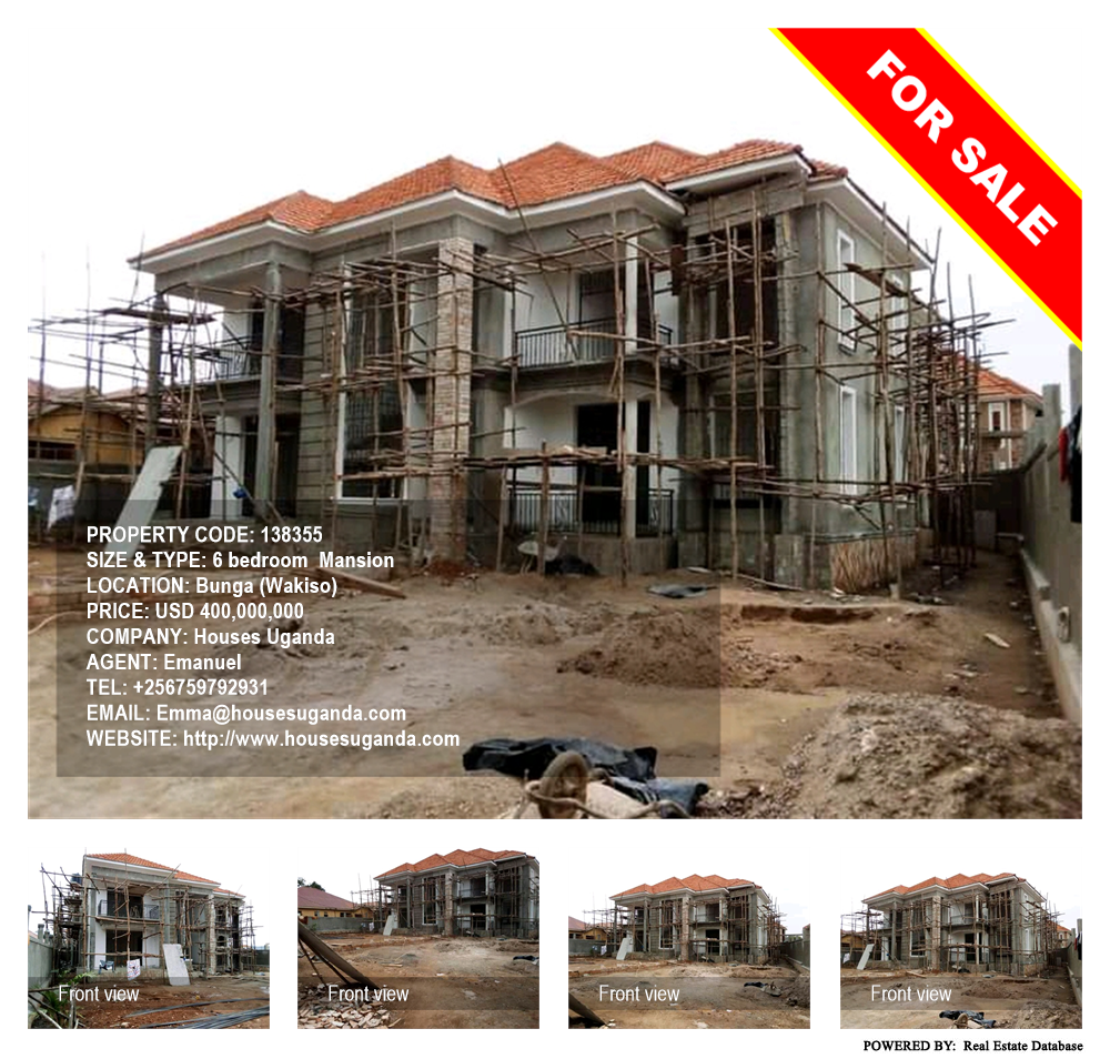 6 bedroom Mansion  for sale in Bbunga Wakiso Uganda, code: 138355