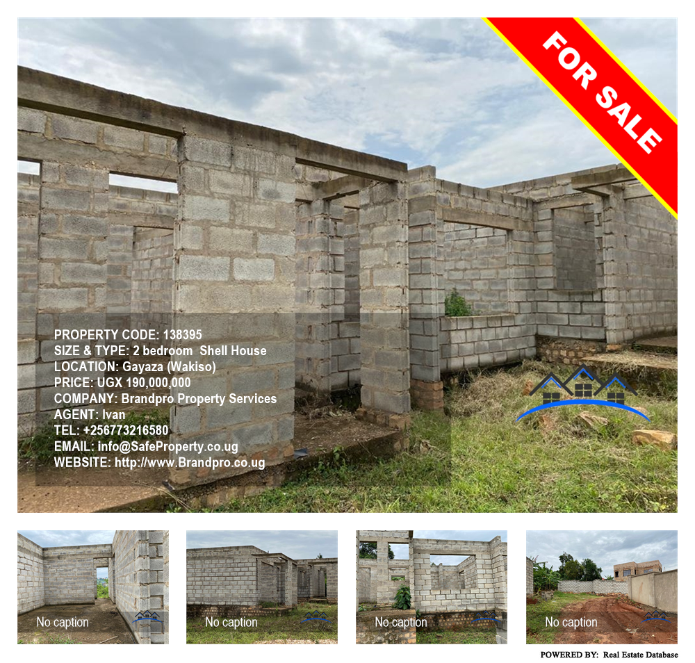 2 bedroom Shell House  for sale in Gayaza Wakiso Uganda, code: 138395