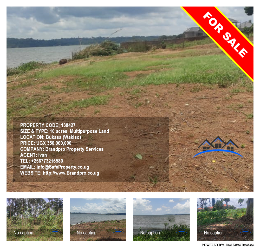 Multipurpose Land  for sale in Bukasa Wakiso Uganda, code: 138427