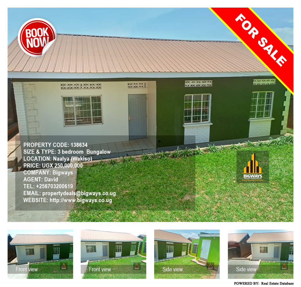 3 bedroom Bungalow  for sale in Naalya Wakiso Uganda, code: 138634
