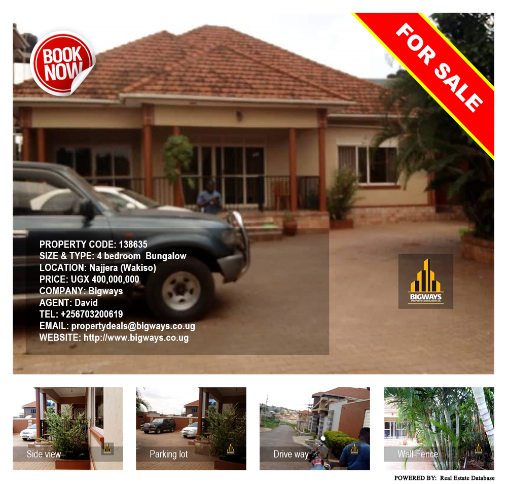 4 bedroom Bungalow  for sale in Najjera Wakiso Uganda, code: 138635