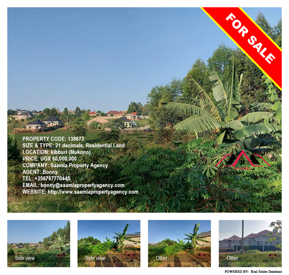 Residential Land  for sale in Kibburi Mukono Uganda, code: 138673