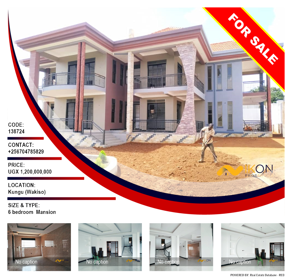 6 bedroom Mansion  for sale in Kungu Wakiso Uganda, code: 138724