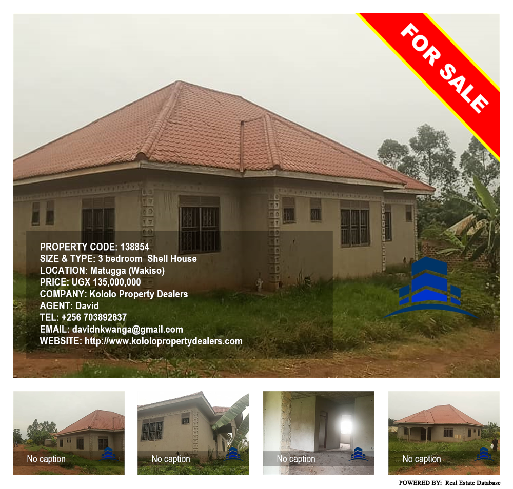 3 bedroom Shell House  for sale in Matugga Wakiso Uganda, code: 138854