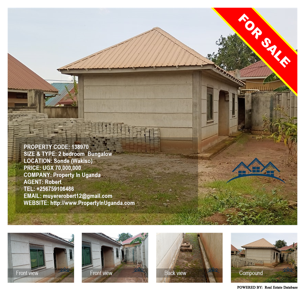 2 bedroom Bungalow  for sale in Sonde Wakiso Uganda, code: 138970
