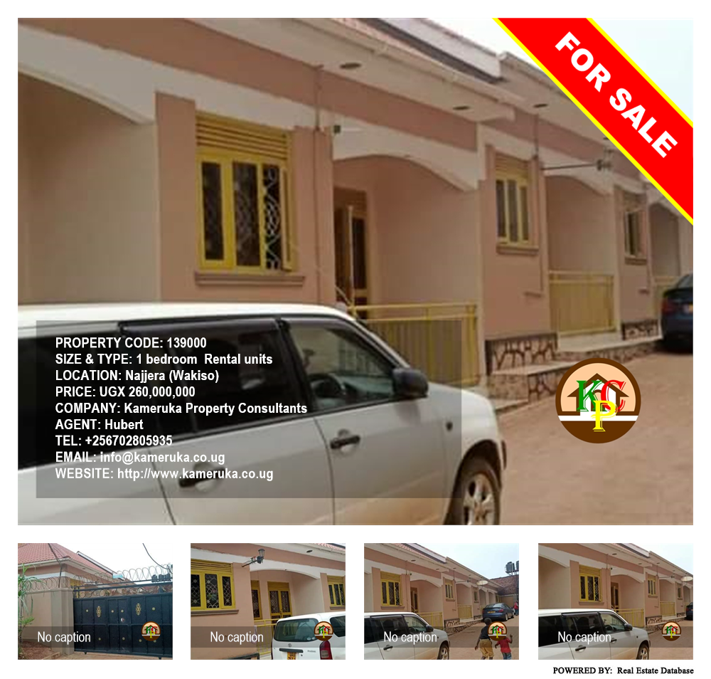 1 bedroom Rental units  for sale in Najjera Wakiso Uganda, code: 139000