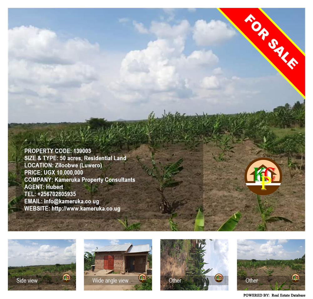 Residential Land  for sale in Ziloobwe Luweero Uganda, code: 139003