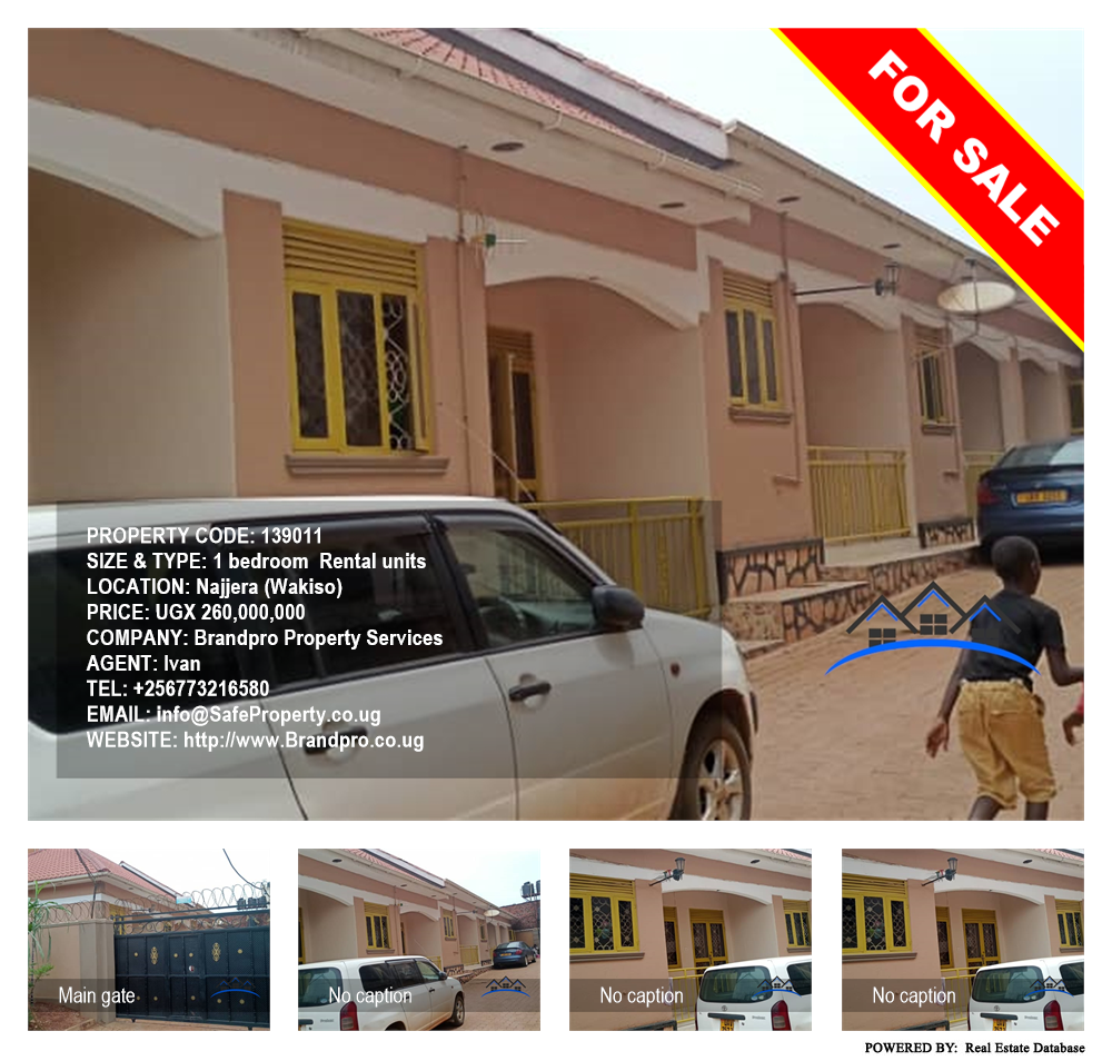 1 bedroom Rental units  for sale in Najjera Wakiso Uganda, code: 139011