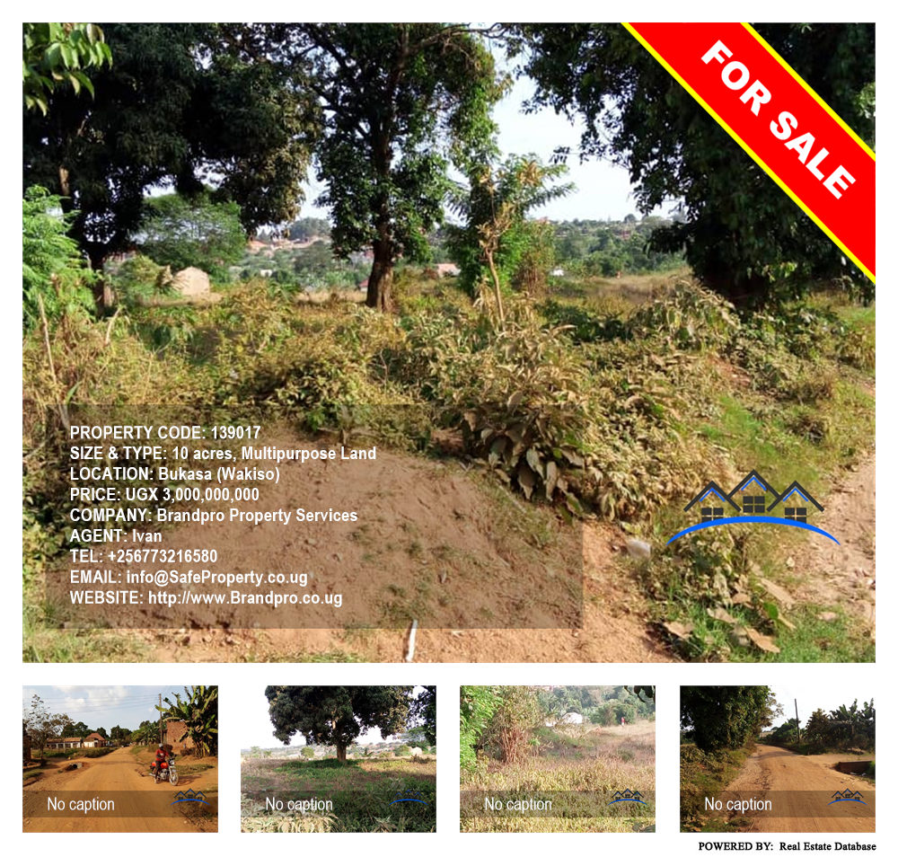 Multipurpose Land  for sale in Bukasa Wakiso Uganda, code: 139017