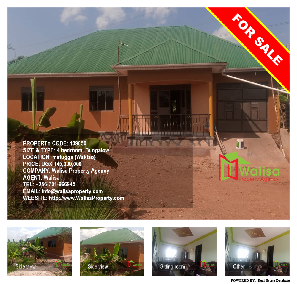 4 bedroom Bungalow  for sale in Matugga Wakiso Uganda, code: 139050