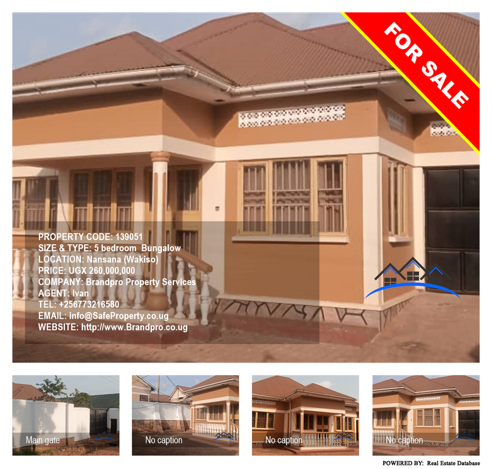 5 bedroom Bungalow  for sale in Nansana Wakiso Uganda, code: 139051