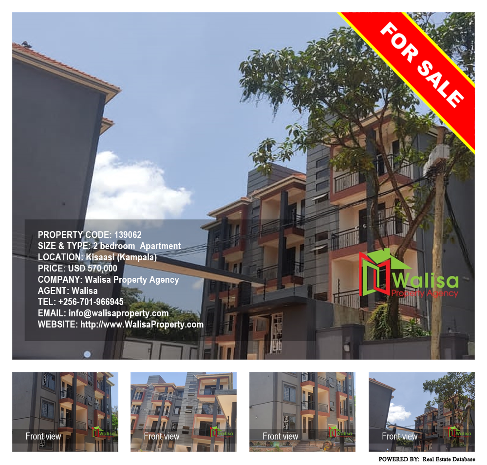 2 bedroom Apartment  for sale in Kisaasi Kampala Uganda, code: 139062