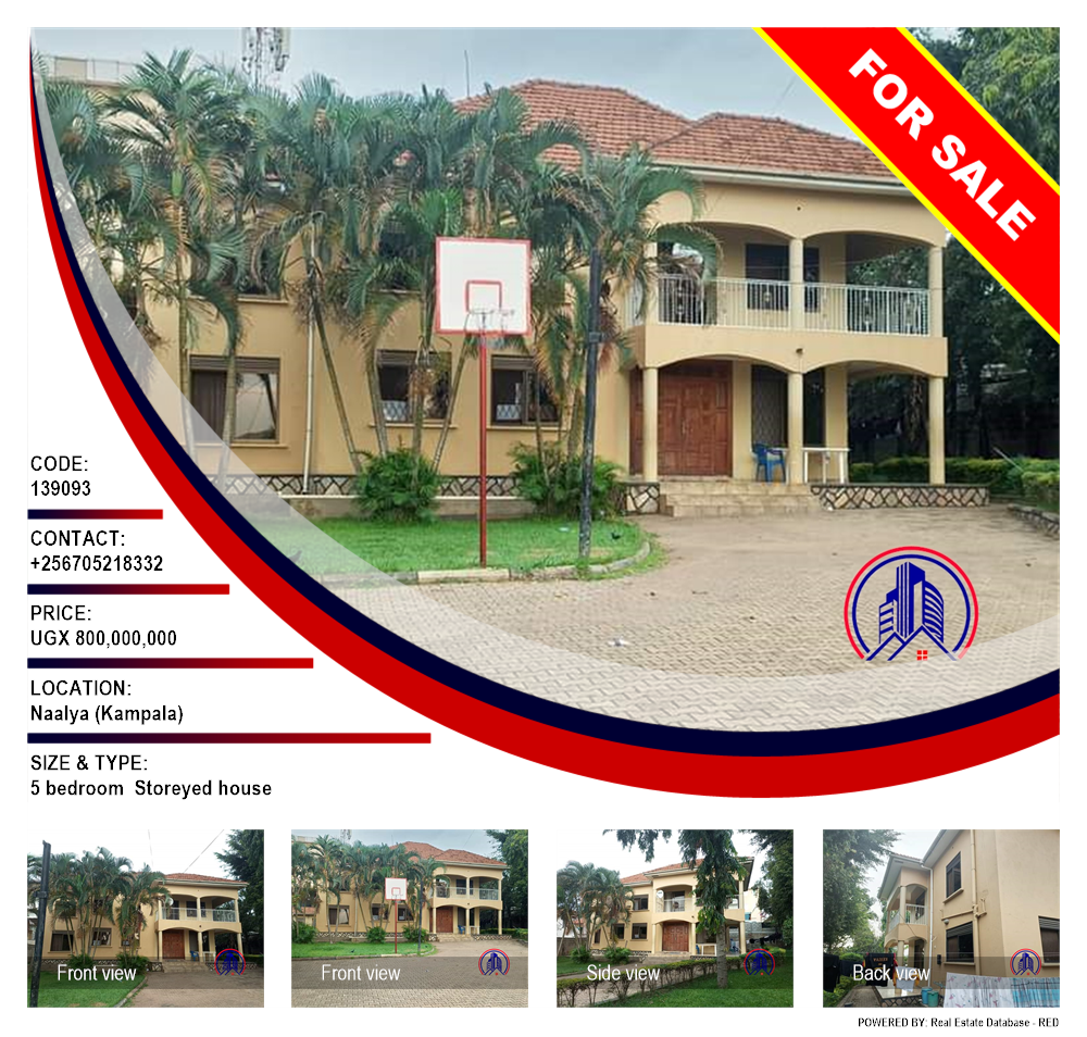 5 bedroom Storeyed house  for sale in Naalya Kampala Uganda, code: 139093