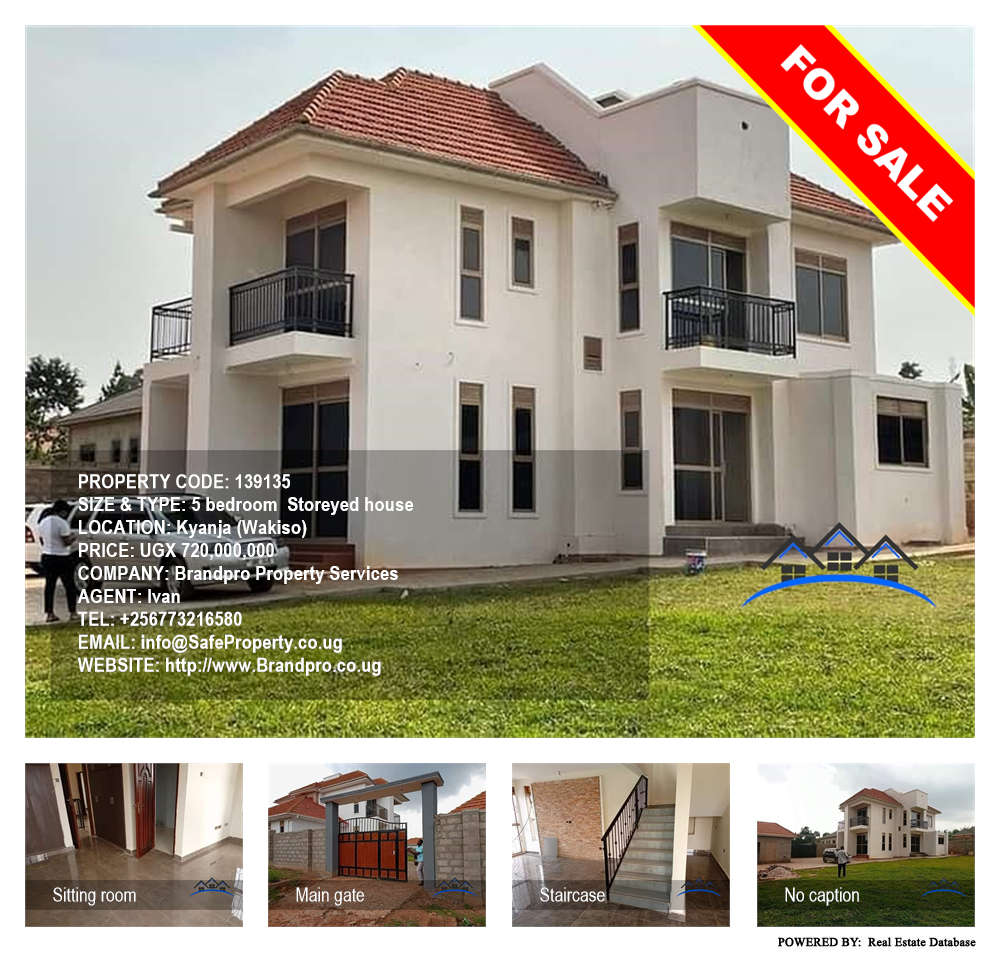 5 bedroom Storeyed house  for sale in Kyanja Wakiso Uganda, code: 139135