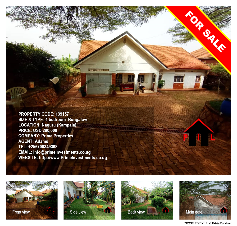 4 bedroom Bungalow  for sale in Naguru Kampala Uganda, code: 139157