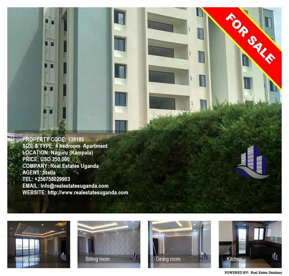 4 bedroom Apartment  for sale in Naguru Kampala Uganda, code: 139185