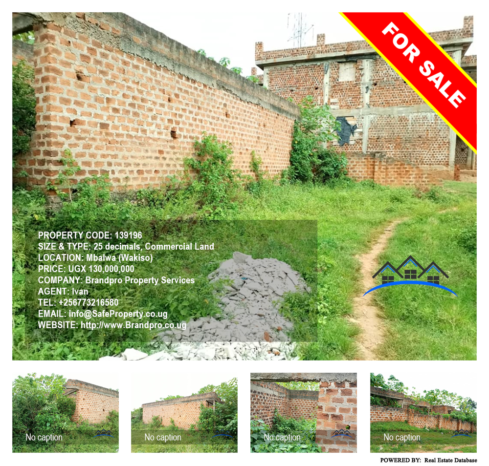 Commercial Land  for sale in Mbalwa Wakiso Uganda, code: 139196